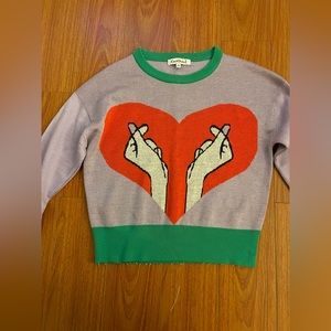 Carrousel sweater purple